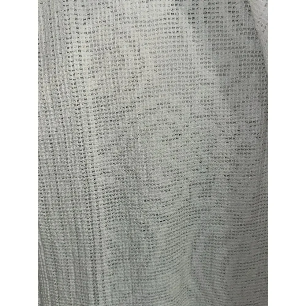 PEACOCK ALLEY White Matelasse Coverlet Bedspread Flower Floral 108”x88”